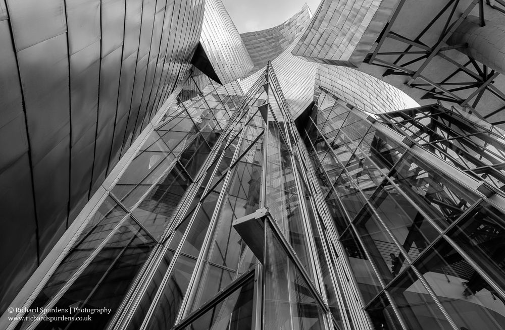Architecture Photography - Architecture Photographer - glass and steel exterior of the guggenheim museum Bilbao