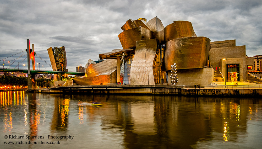 Architecture Photography - Architecture Photographer - guggenheim at twilight Bilbao