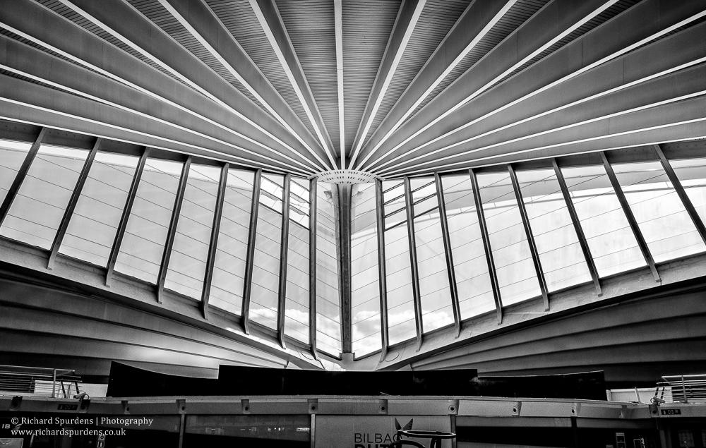 Architecture Photography - Architecture Photographer -bilbao airport interior roof