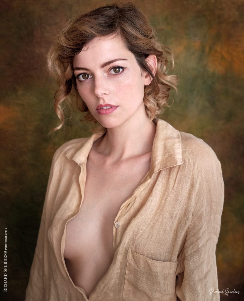 Portait Photography - Portrait Photographer - a head shot of model Riona Neve using natural light