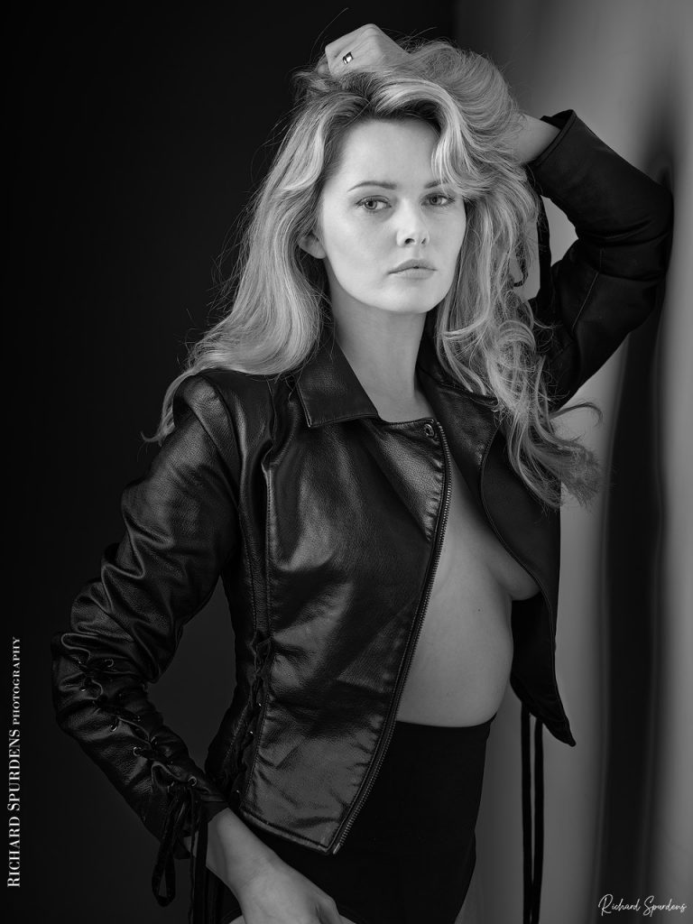 Fashion Photography - Fashion Photographer - model in her leather jacket
